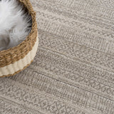 Hauteloom Nate HCACNATE822 Ivory Machine Made Polyester Rug