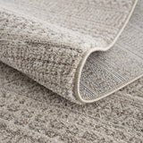 Hauteloom Nate HCACNATE822 Ivory Machine Made Polyester Rug