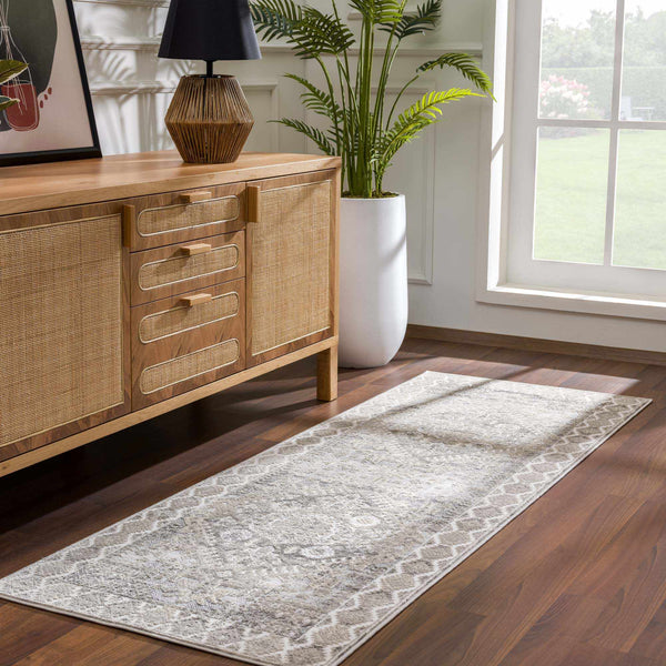 Hauteloom Brend HJPTBRENAA2 Cream Machine Made Polypropylene Rug
