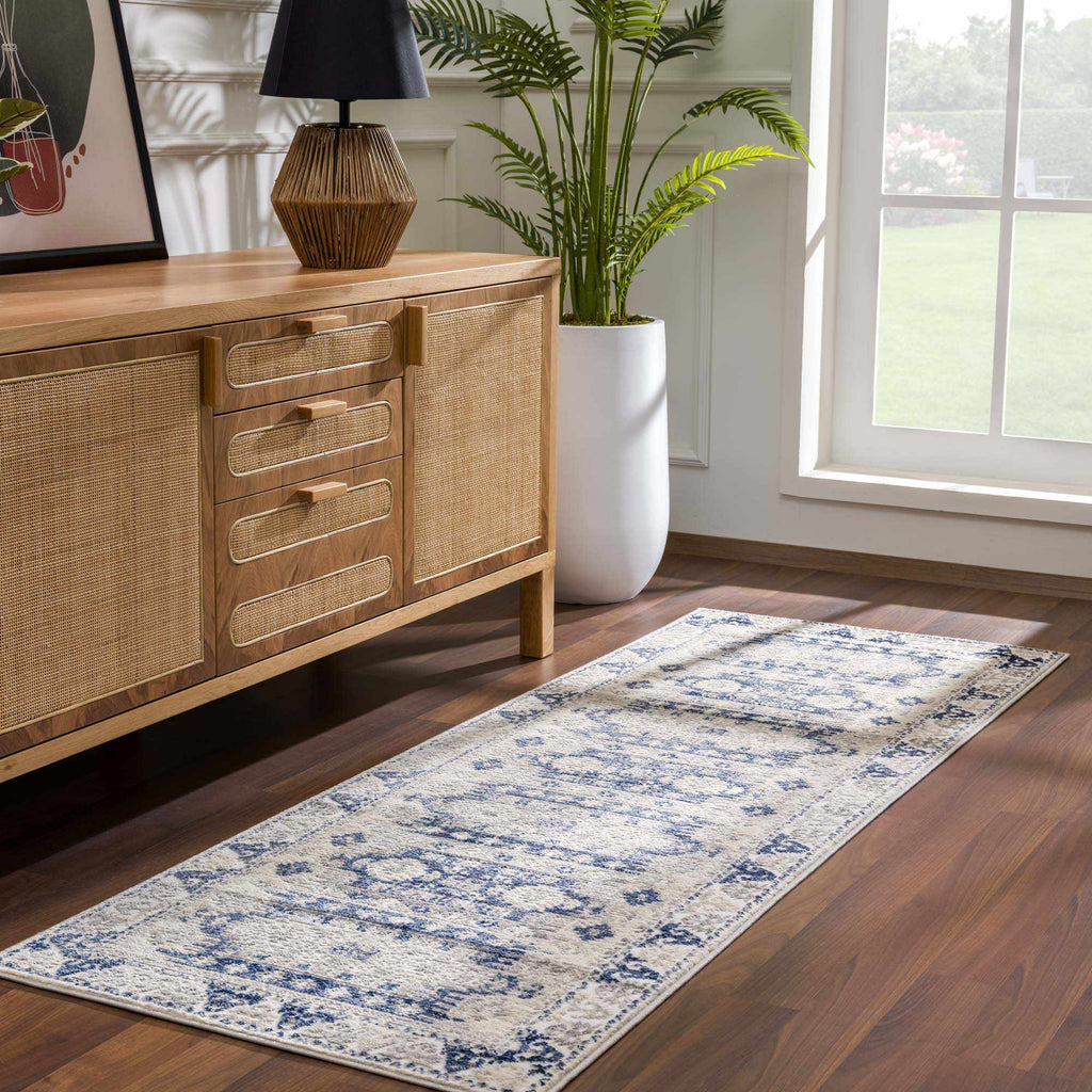 Hauteloom Bindi HJPTBINDIA2 Navy Machine Made Polypropylene Rug