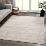 Hauteloom Nate HCACNATE822 Ivory Machine Made Polyester Rug
