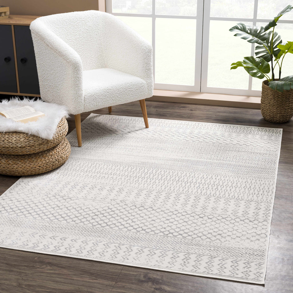 Hauteloom Tigris TGS2318 Ivory Machine Made Polypropylene Rug