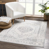 Hauteloom Tigris TGS2315 Gray Machine Made Polypropylene Rug