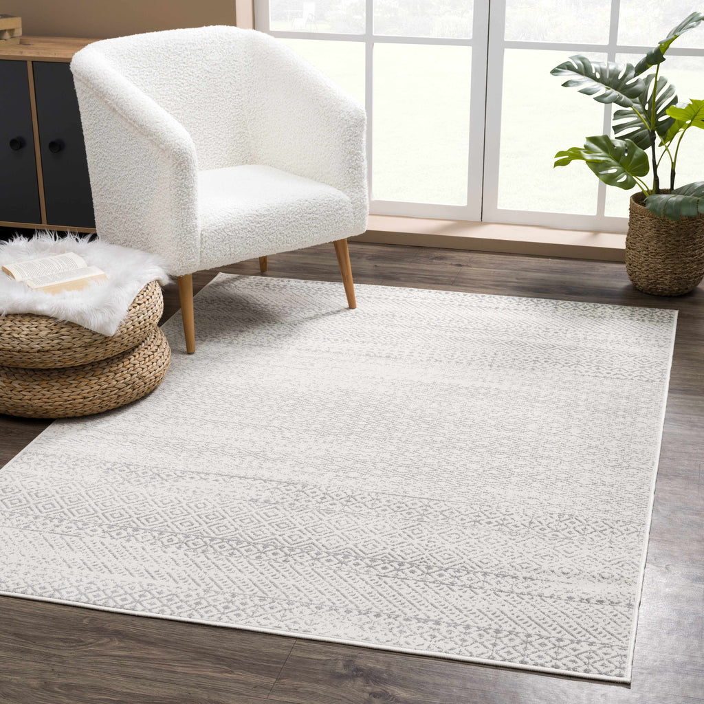 Hauteloom Tigris TGS2317 Ivory Machine Made Polypropylene Rug