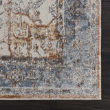 Hauteloom Hera HMABHERAR90 Blue Machine Made Polyester Rug
