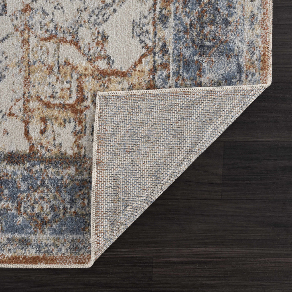 Hauteloom Hera HMABHERAR90 Blue Machine Made Polyester Rug