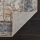 Hauteloom Hera HMABHERAR90 Blue Machine Made Polyester Rug