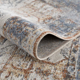 Hauteloom Hera HMABHERAR90 Blue Machine Made Polyester Rug
