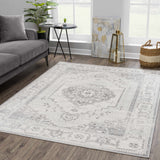 Hauteloom Tigris TGS2315 Gray Machine Made Polypropylene Rug