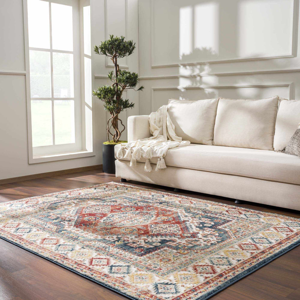Hauteloom Brend HJPTBRENAA3 Navy Machine Made Polypropylene Rug