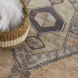 Hauteloom Medinah MDNDK Dark Brown Machine Made Chenille-Polyester Rug