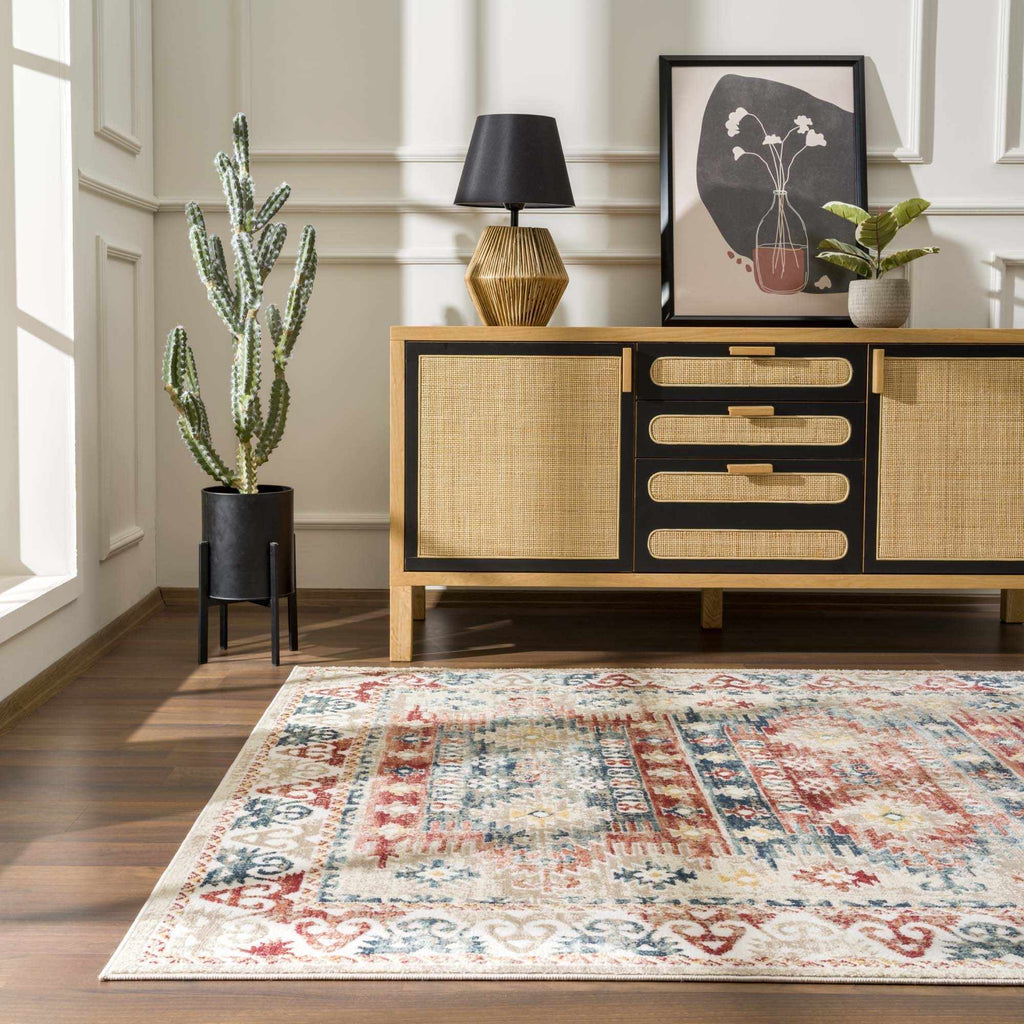 Hauteloom Bindi HJPTBINDIA1 Blue Machine Made Polypropylene Rug