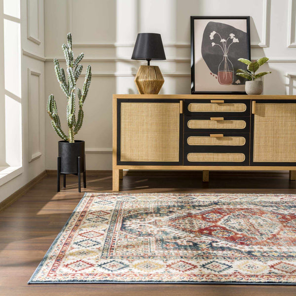 Hauteloom Brend HJPTBRENAA3 Navy Machine Made Polypropylene Rug
