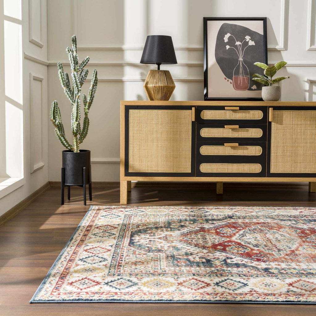 Hauteloom Brend HJPTBRENAA3 Navy Machine Made Polypropylene Rug