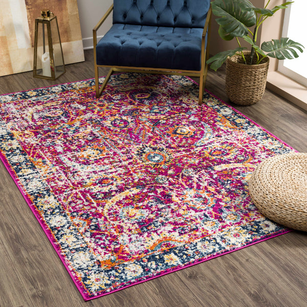 Hauteloom Vick VIC Teal Machine Made Polypropylene Rug