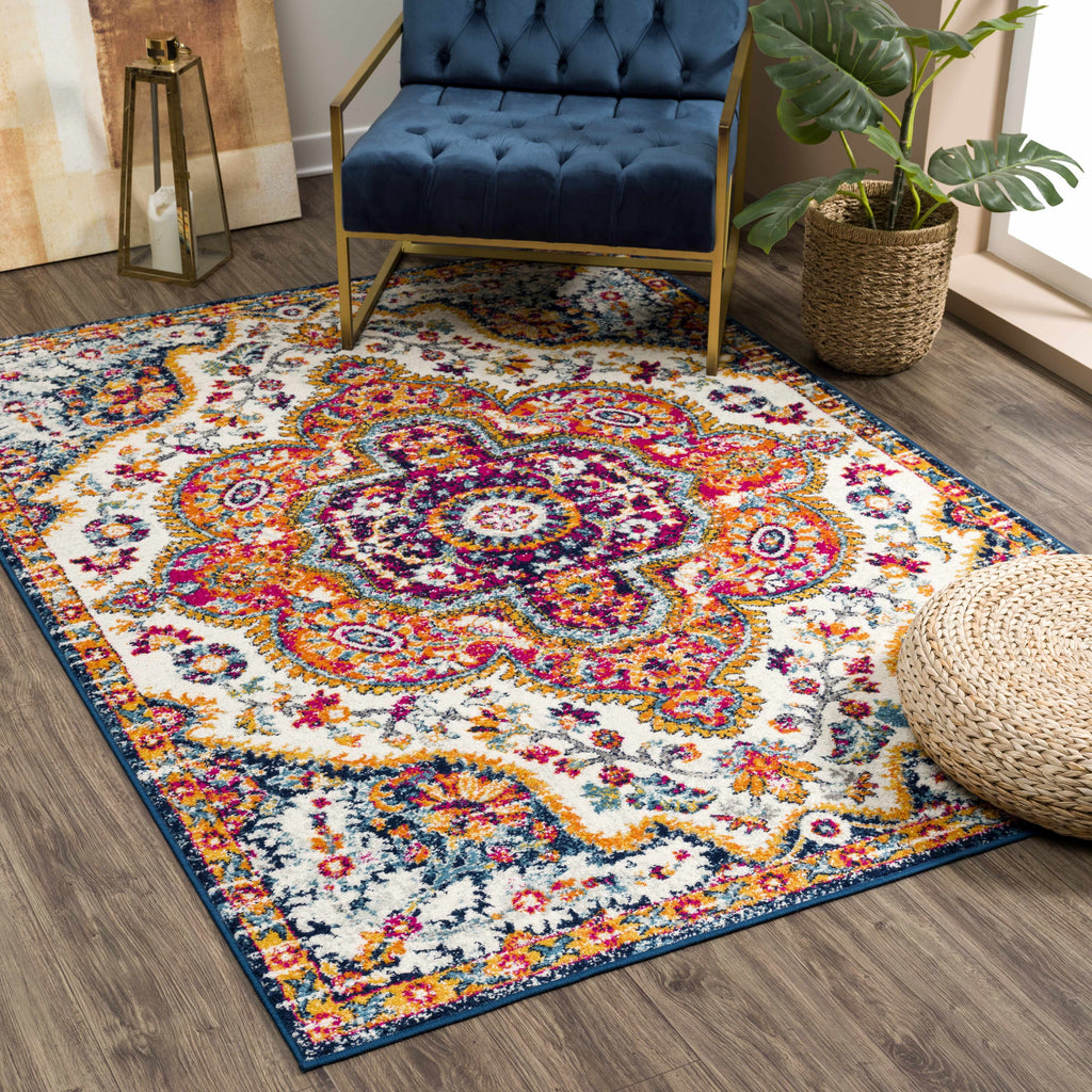 Hauteloom Simsbury SIM Light Gray Machine Made Polypropylene Rug