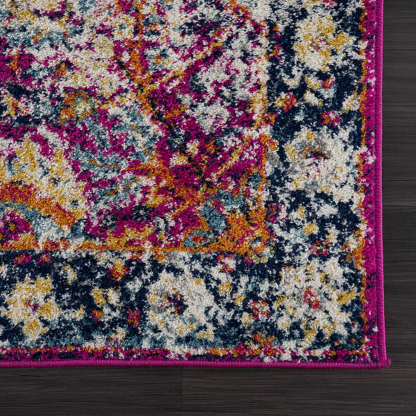 Hauteloom Vick VIC Teal Machine Made Polypropylene Rug