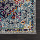 Hauteloom Delanson DLNS Teal Machine Made Polypropylene Rug