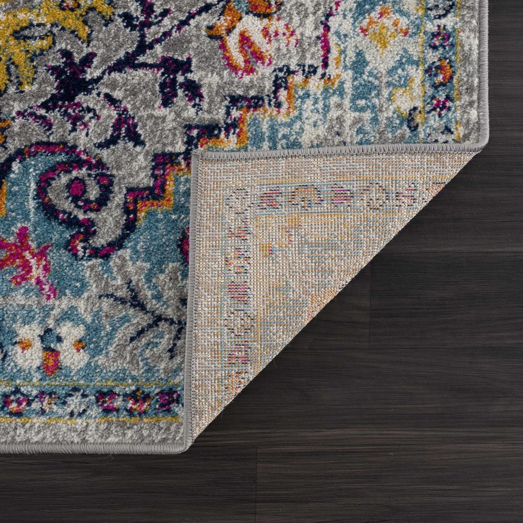 Hauteloom Delanson DLNS Teal Machine Made Polypropylene Rug