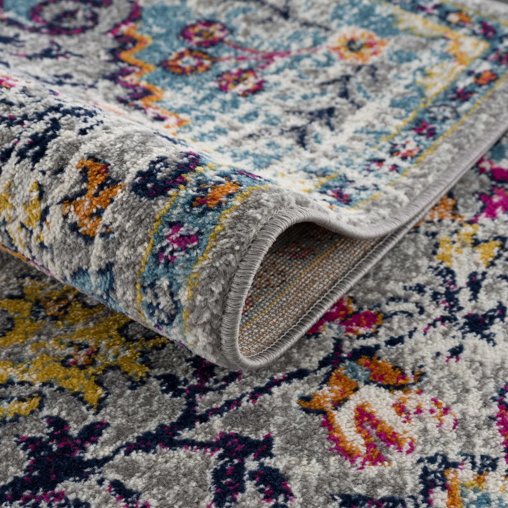 Hauteloom Delanson DLNS Teal Machine Made Polypropylene Rug
