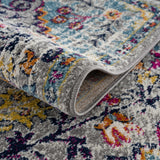 Hauteloom Delanson DLNS Teal Machine Made Polypropylene Rug
