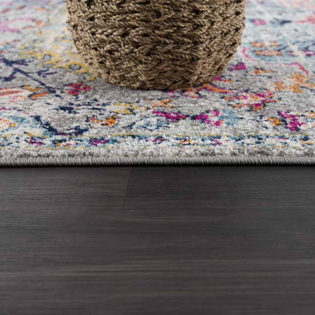 Hauteloom Delanson DLNS Teal Machine Made Polypropylene Rug