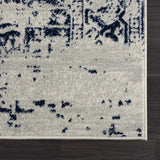 Hauteloom Limestone LIM Medium Gray Machine Made Polypropylene Rug