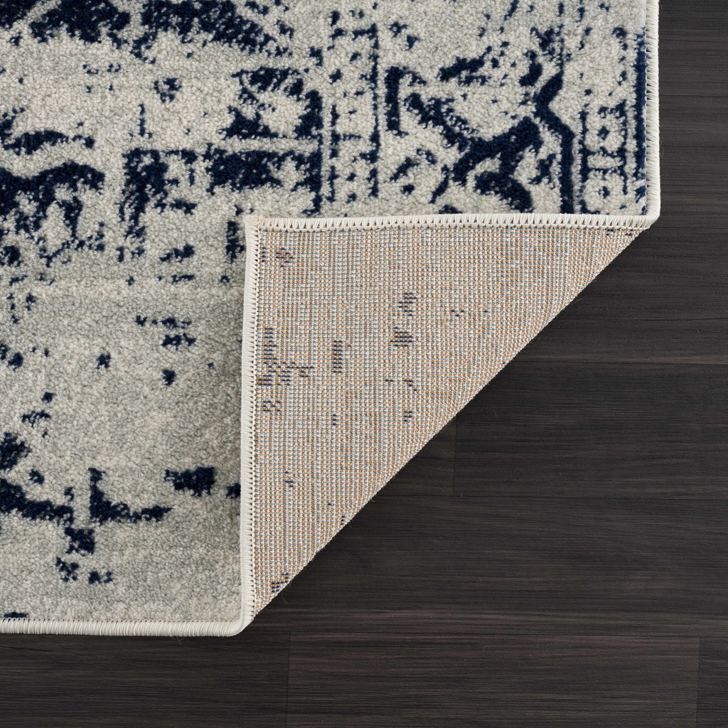 Hauteloom Limestone LIM Medium Gray Machine Made Polypropylene Rug
