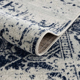 Hauteloom Limestone LIM Medium Gray Machine Made Polypropylene Rug