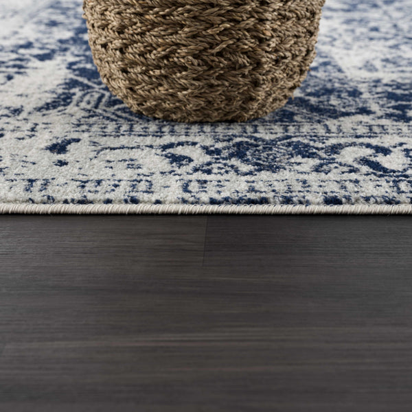 Hauteloom Limestone LIM Medium Gray Machine Made Polypropylene Rug