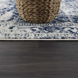 Hauteloom Limestone LIM Medium Gray Machine Made Polypropylene Rug