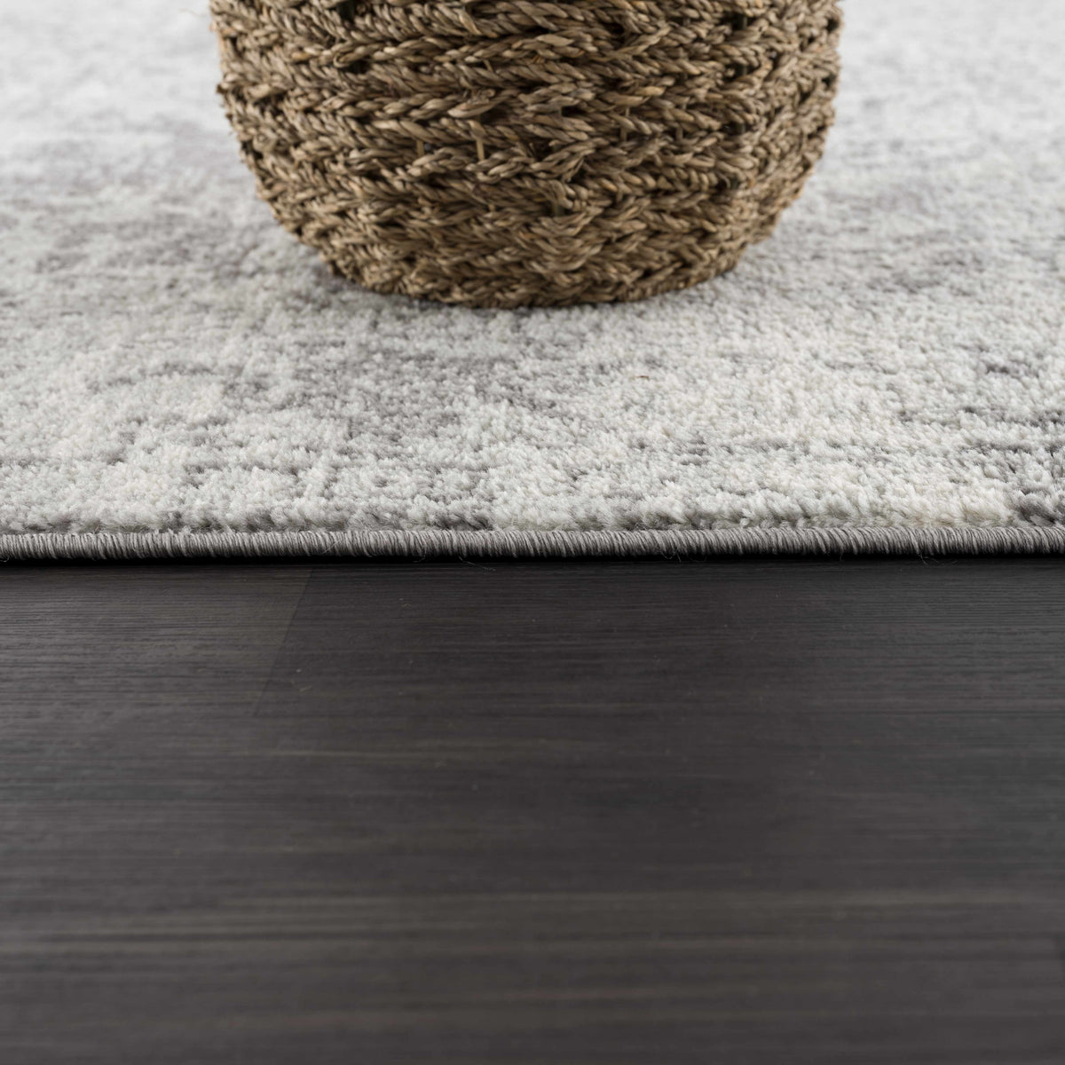 Hauteloom Rachel RAC Charcoal Machine Made Polypropylene Rug