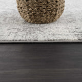 Hauteloom Rachel RAC Charcoal Machine Made Polypropylene Rug