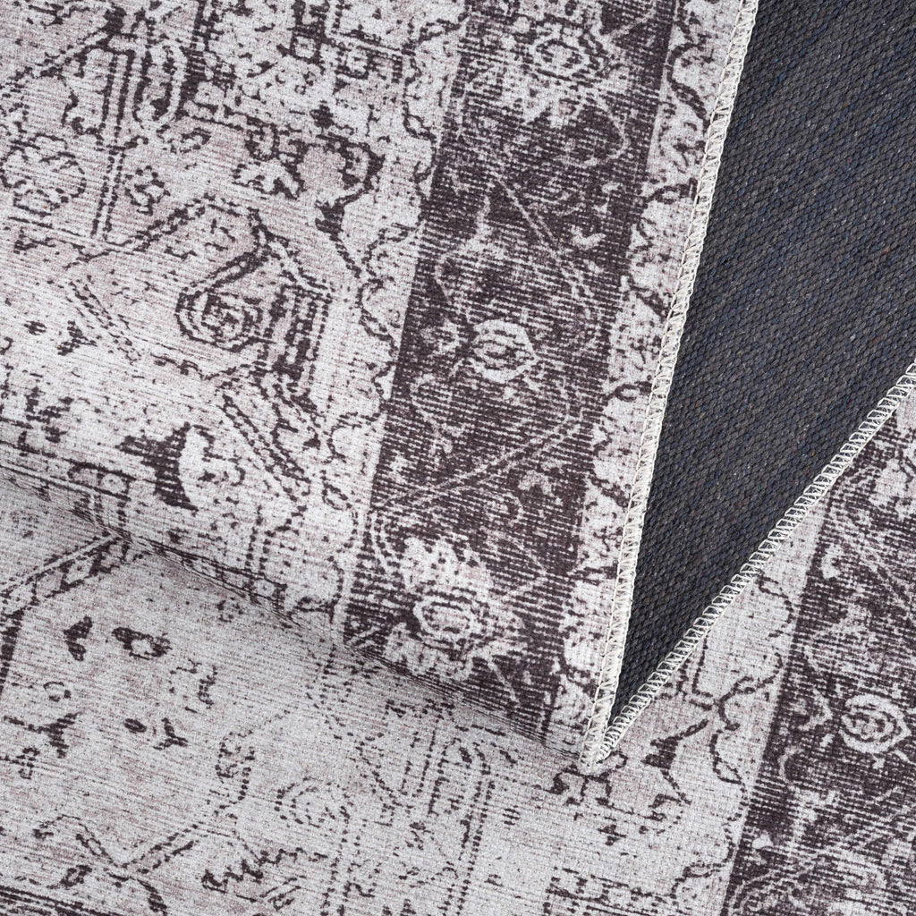 Hauteloom Kyan KYAN Gray Machine Made Cotton Rug