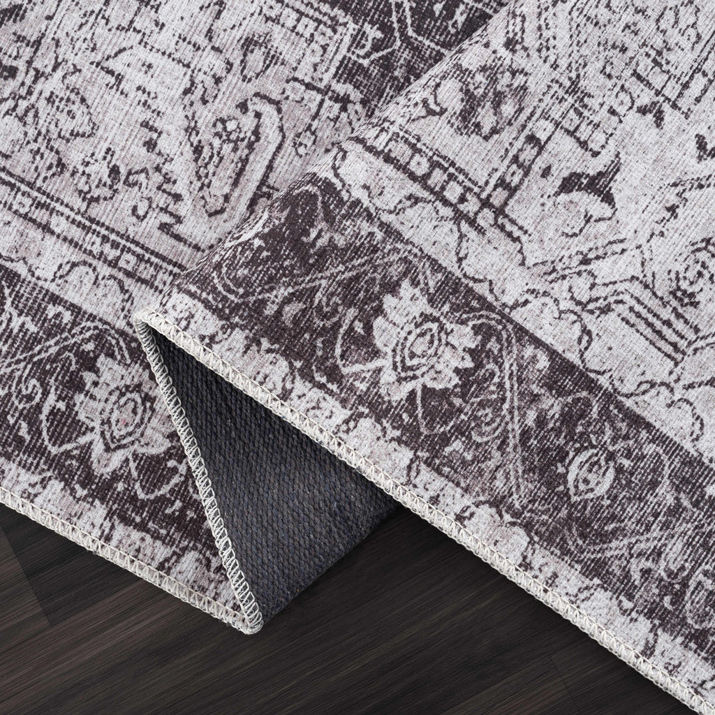 Hauteloom Kyan KYAN Gray Machine Made Cotton Rug