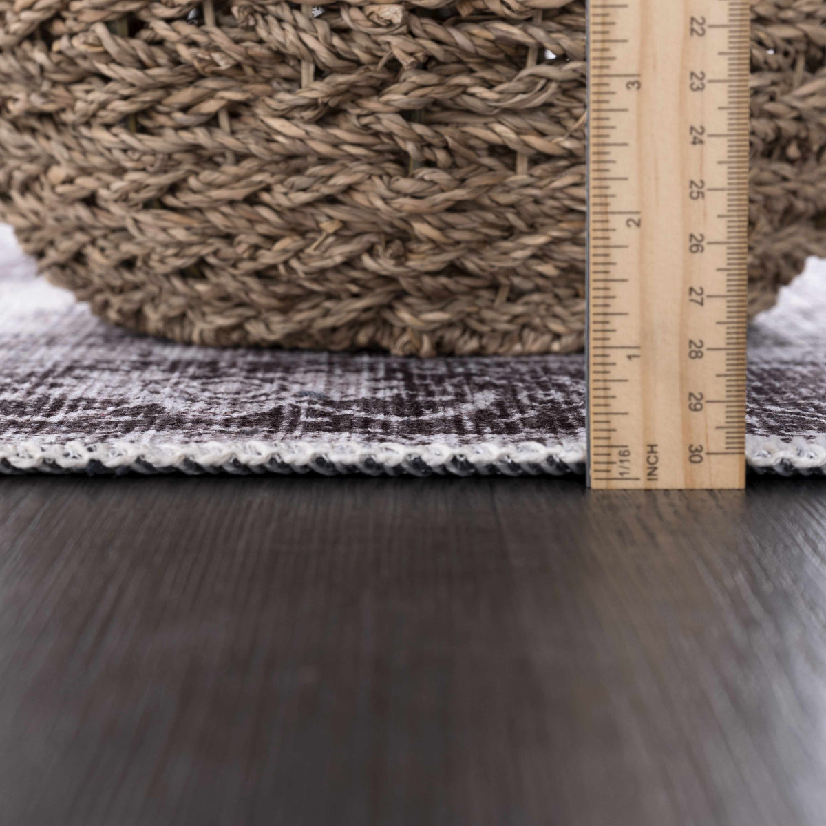 Hauteloom Kyan KYAN Gray Machine Made Cotton Rug