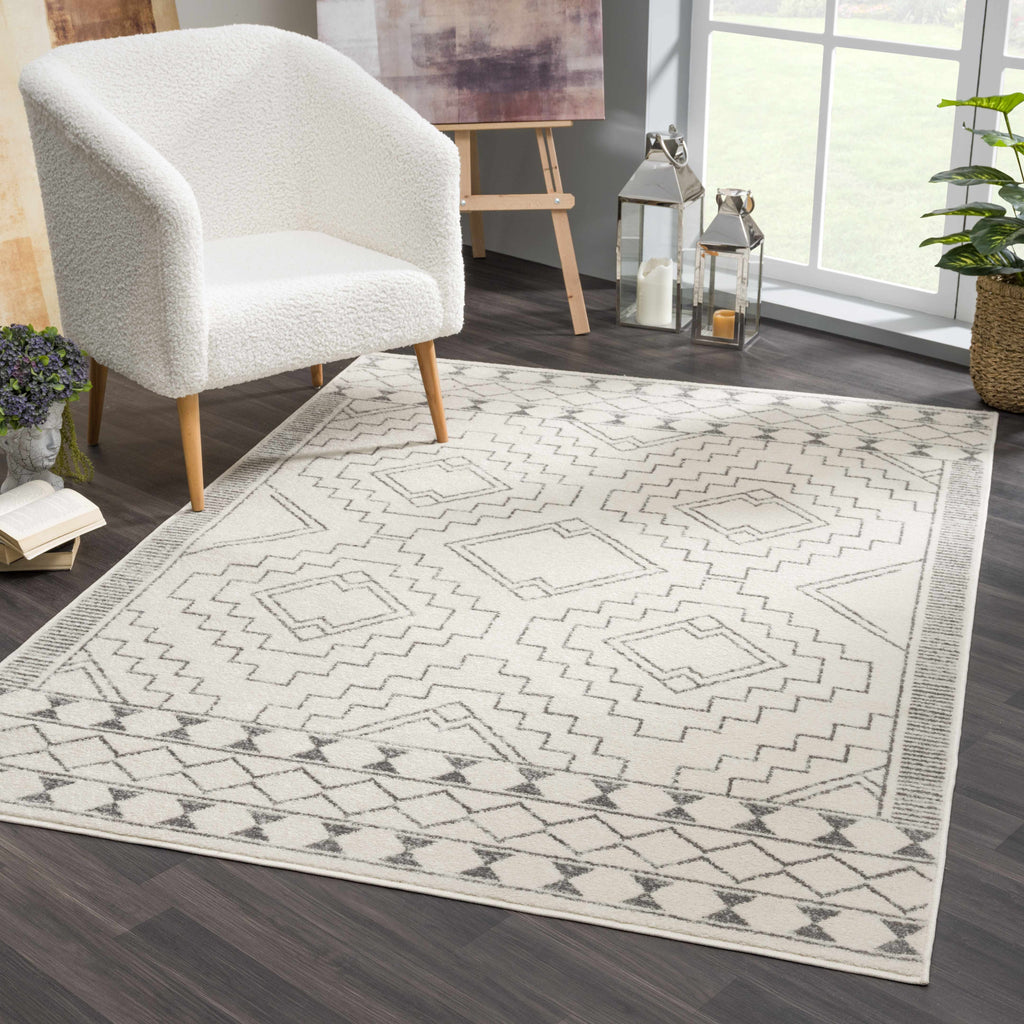 Hauteloom Limited Edition KMRSH4614 Gray Machine Made Polypropylene Rug