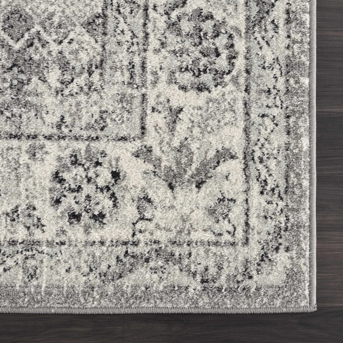 Hauteloom MARASH KMRSH4615 Gray Machine Made Polypropylene Rug