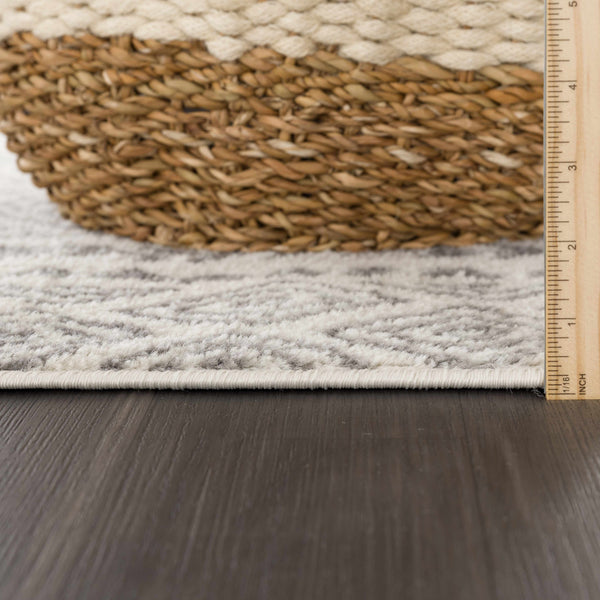 Hauteloom MARASH KMRSH4611 Gray Machine Made Polypropylene Rug