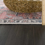 Hauteloom HOLI HOL2303 Burgundy Machine Made Polyester Rug