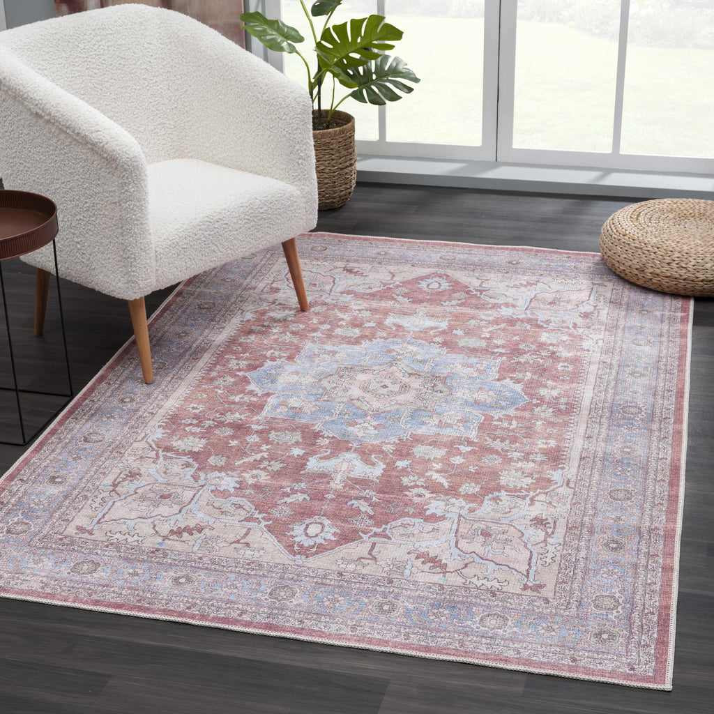 Hauteloom Bagamanoc BAGAM Denim Machine Made Polyester Rug