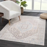 Hauteloom Baloy BALO Denim Machine Made Polyester Rug