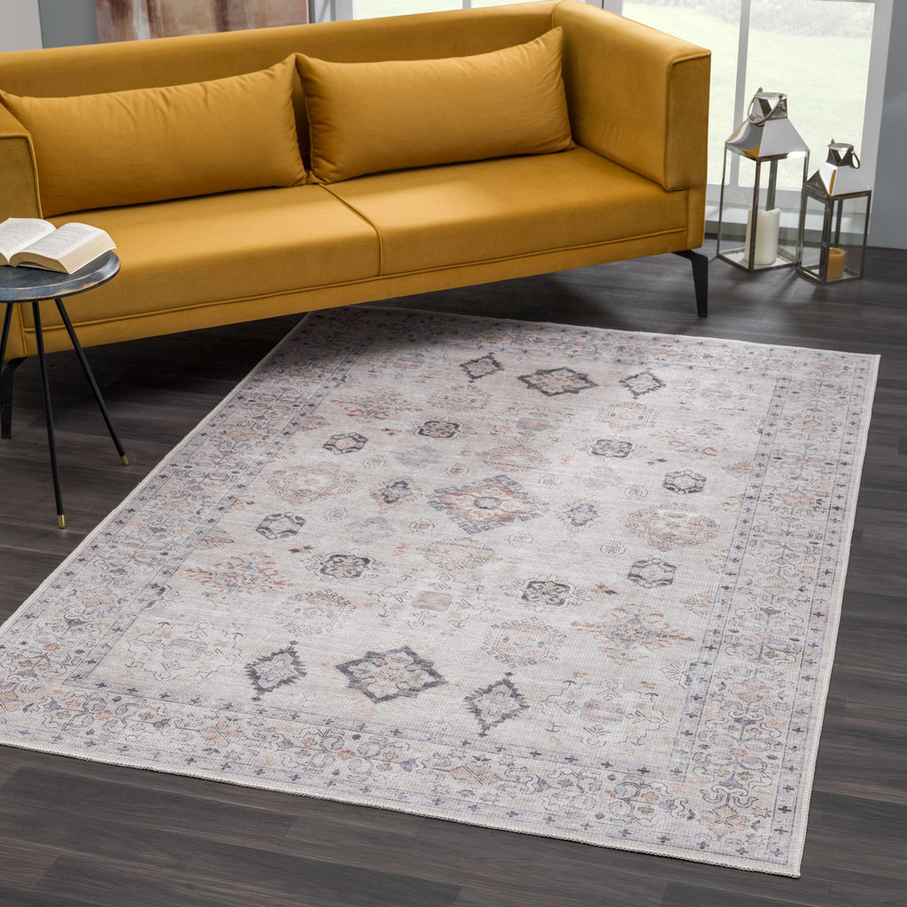 Hauteloom Beckett BCKT Beige Machine Made Polyester Rug