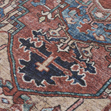 Hauteloom Neyland Washable NEYW Bright Red Machine Made Polyester Rug