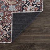Hauteloom Neyland Washable NEYW Bright Red Machine Made Polyester Rug