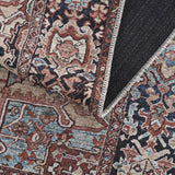 Hauteloom Neyland Washable NEYW Bright Red Machine Made Polyester Rug