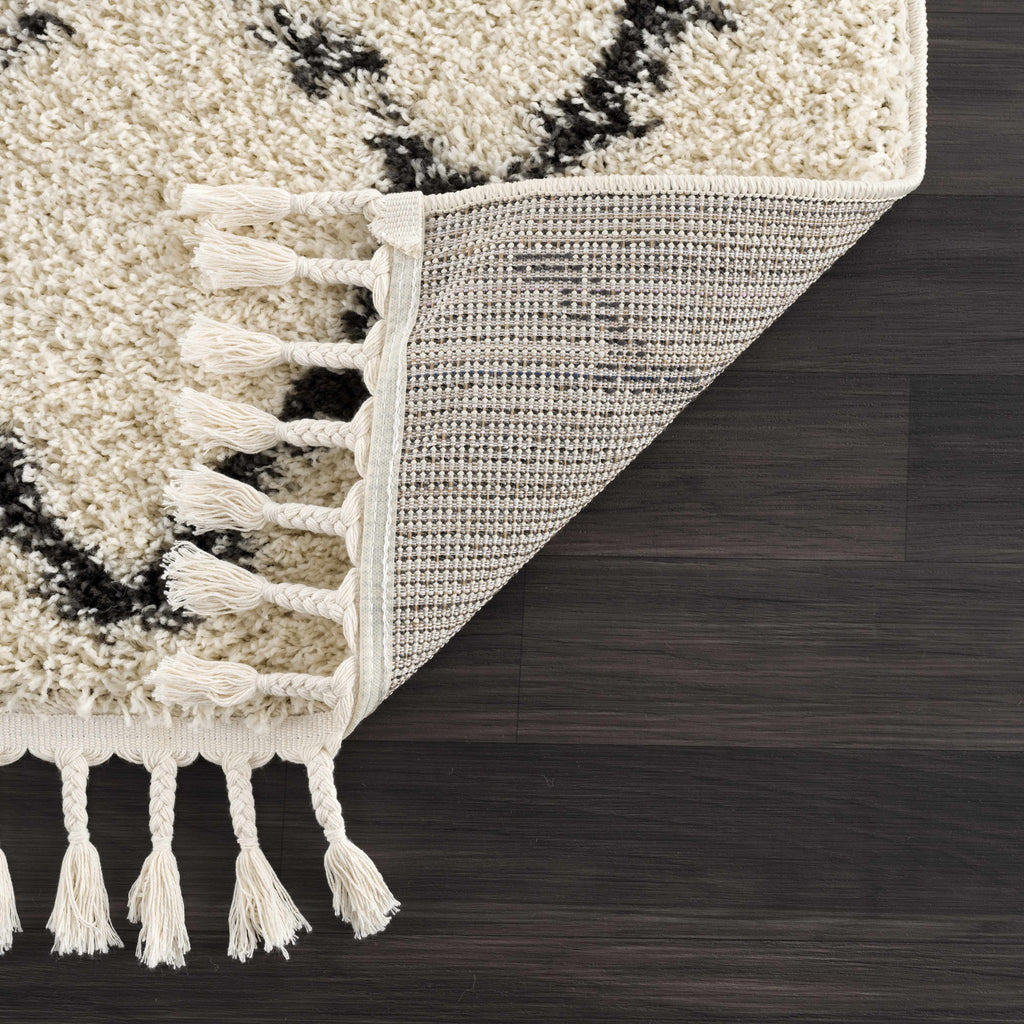 Hauteloom Wallagrass WAL Charcoal Machine Made Polypropylene Rug