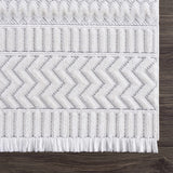 Hauteloom Limited Edition CIRA01 White Machine Made Polyester Rug