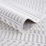 Hauteloom Limited Edition CIRA01 White Machine Made Polyester Rug