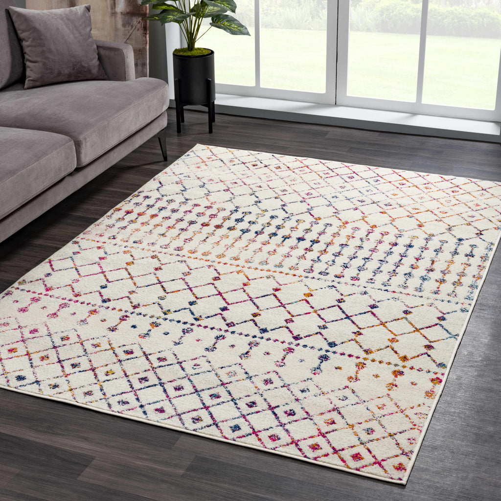 Hauteloom MARASH KMRSH4600 Purple Machine Made Polypropylene Rug